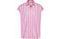 Tommy Jeans Tjw Relaxed Stripe Shirt - kurzarm Hemd - Damen, Pink/White