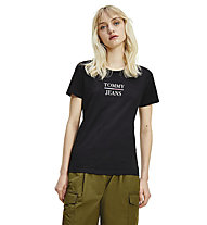 Tommy Jeans TJW Skinny Essential - T-Shirt - Damen, Black