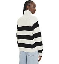 Tommy Jeans Tjw Stripe Mockneck - Pullover - Damen, Black/White