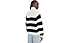 Tommy Jeans Tjw Stripe Mockneck - Pullover - Damen, Black/White