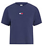 Tommy Jeans Tommy Center Badge - T-shirt - Damen, Blue