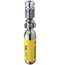 Topeak Micro Airbooster - minipompa CO2, Grey/Yellow