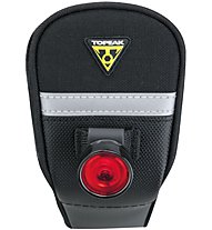 Topeak Tail Lux - luce per casco bici, Black/Red