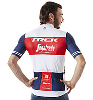 Trek Santini Trek-Segafredo Team Replica Race - Radtrikot - Herren, White/Blue