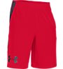 Under Armour A Combine Training Velocity Shorts, Red/Light Grey