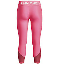 Under Armour Ankle Crop - pantaloni fitness - ragazza, Pink