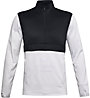 Under Armour Armour Fleece Max Sport Performance 1/2 Zip - Pullover - Herren, Black/White