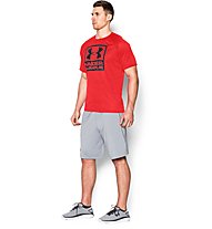 Under Armour Boxed Logo Printed T-Shirt palestra, Red/Black