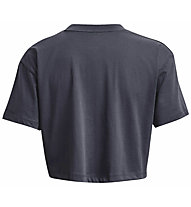 Under Armour Branded Logo Crop W - T-shirt - donna, Grey