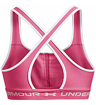 Under Armour Crossback Mid W - reggiseno sportivo medio sostegno - donna, Pink
