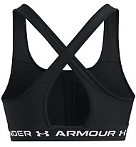 Under Armour Crossback Mid - reggiseno sportivo - donna, Black/White