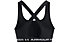 Under Armour Crossback Mid - reggiseno sportivo - donna, Black/White