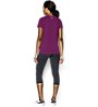 Under Armour Damen T-Shirt mit V-Ausschnitt UA Tech, Aubergine