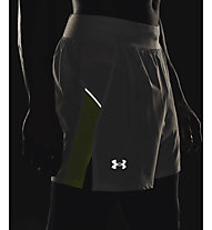 Under Armour Launch Elite 5" - pantaloni running - uomo, Grey/Light Green