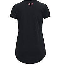 Under Armour Live Sportstyle Graphic - t-shirt fitness - bambina, Black/Pink