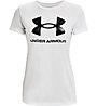 Under Armour Live Sportstyle Graphic Ssc - T-shirt Fitness - donna, White/Black