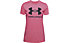 Under Armour Live Sportstyle Graphic Ssc - T-shirt Fitness - donna, Dark Pink/Black