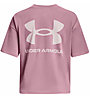 Under Armour Logo Oversized W - T-shirt - donna, Pink