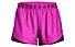 Under Armour Play Up 3.0 - pantaloni corti fitness - donna, Violet/Black