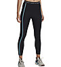 Under Armour Project Rock Ankle Q2 W - pantaloni fitness - donna, Black/Light Blue