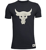 Under Armour Project Rock Brahma Bull - T-shirt fitness - bambino, Black