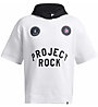 Under Armour Project Rock Icon Fleece M - felpa con cappuccio - uomo, White
