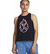 Under Armour Project Rock Neon Flame W - top - donna, Black