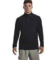 Under Armour Qualifier Run 1/4 Zip - maglia running - uomo, Black