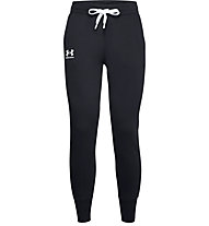 Under Armour Rival Fleece Jogger - pantaloni fitness - donna, Black