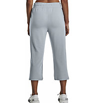 Under Armour Rival Terry flare Crop W - pantaloni fitness - donna, Light Blue