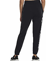 Under Armour Rival Terry Graphic W - pantaloni fitness - donna, Black
