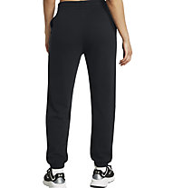 Under Armour Rival Terry W - pantaloni fitness - donna, Black/White