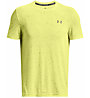 Under Armour Seamless Grid M - T-shirt - uomo, Yellow/Grey