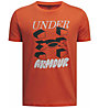 Under Armour Split Big Logo Jr - T-Shirt - Jungs, Orange