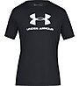 Under Armour Sportstyle Logo SS - T-shirt fitness - uomo, Black