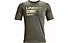 Under Armour Team Issue Wordmark - T-shirt fitness - uomo, Dark Green/Light Green