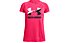 Under Armour Tech™ Big Logo Solid - T-shirt fitness - ragazza, Pink/Black