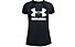 Under Armour Tech Big Logo Solid - T-Shirt - Kinder, Black/White