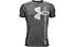 Under Armour Tech Split Logo Hybrid Ss - t-shirt fitness - bambino, Black/Grey