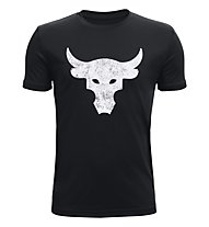Under Armour Project Rock Brahma Bull - T-shirt - ragazzo, Black