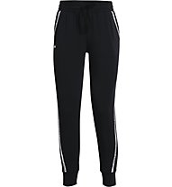 Under Armour UA Rival Terry Taped - pantaloni fitness - donna , Black