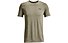 Under Armour UA Seamless SS - T-shirt fitness - uomo, Light Brown/Black