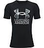 Under Armour Tech™ Hybrid PRT Fill - T-shirt - ragazzo, Black/Grey