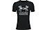 Under Armour UA Tech™ Hybrid PRT Fill SS - T-shirt - Kinder, Black/Grey