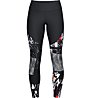 Under Armour UA Vanish Printed Legging - pantaloni fitness - donna, Black/Grey/Red