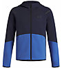 Under Armour Unstoppable Fleece - felpa con cappuccio - ragazzo, Dark Blue/Blue