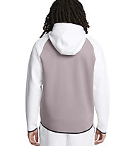 Under Armour Unstoppable Fleece Full-Zip - felpa con cappuccio - uomo, White/Brown