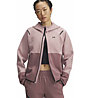 Under Armour Unstoppable Fleece W - felpa con cappuccio - donna, Dark Pink