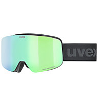 Uvex Pwdr FM - Skibrille - Kinder, Black/Green