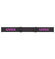 Uvex Pwdr FM - maschera da sci - bambino, Black/Pink